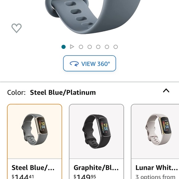 Used once. Fitbit Charge 5. Blue. - Picture 4 of 5